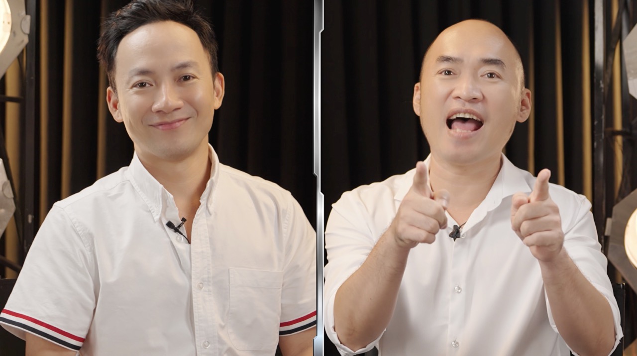 Tien Luat, Tien Dat talk about the Bold Soldier program. Photo: Producer.