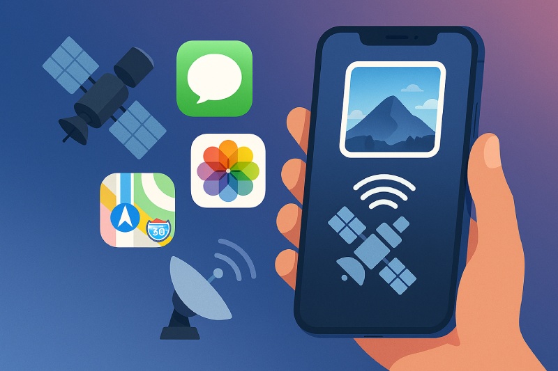 Apple is reportedly planning to expand satellite features on the iPhone. Graphics: Quang Minh