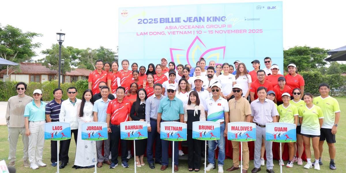 Tuyen quan vot nu Viet Nam co nhieu co hoi tai Billie Jean King Cup nhom III khu vuc chau A/chau Dai Duong. Anh: VTF