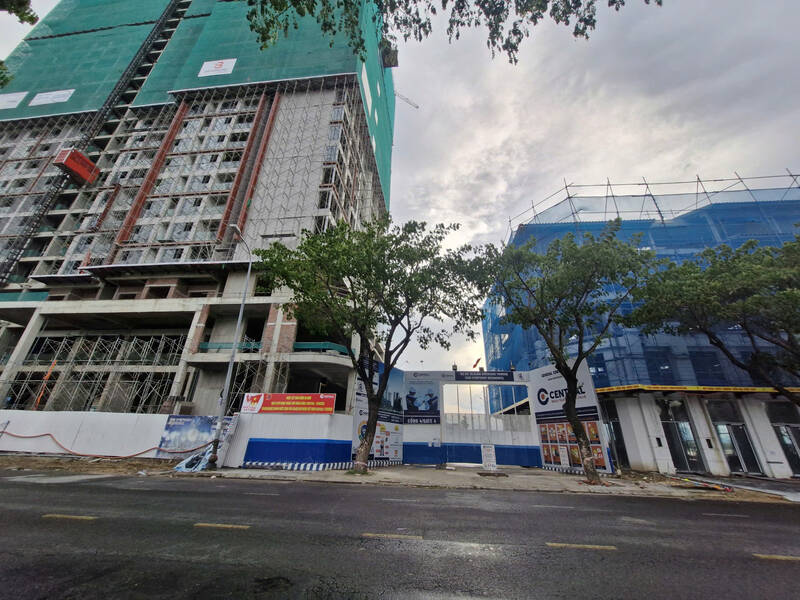 Du an nha o dang xay dung ven song Han (Da Nang). Anh: Thu Giang