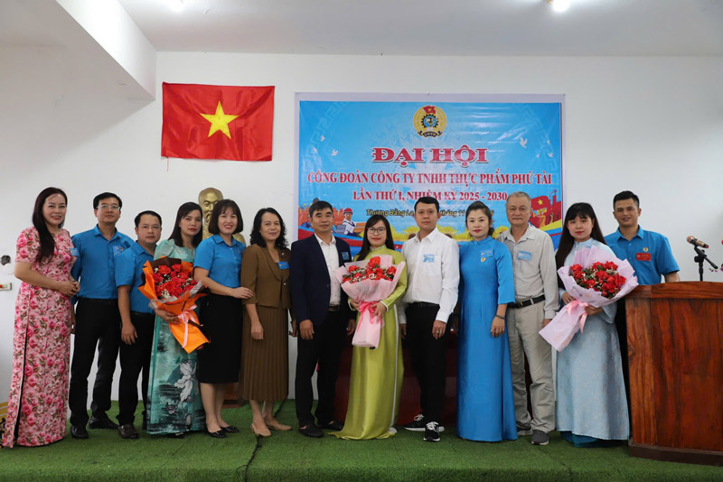 Cong doan Cong ty TNHH Thuc pham Phu Tai to chuc Dai hoi lan thu I, nhiem ky 2025–2030. Anh: Vuong Anh