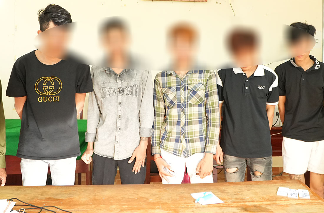 Subjects at the agency to clarify drug use. Photo: Can Tho City Police