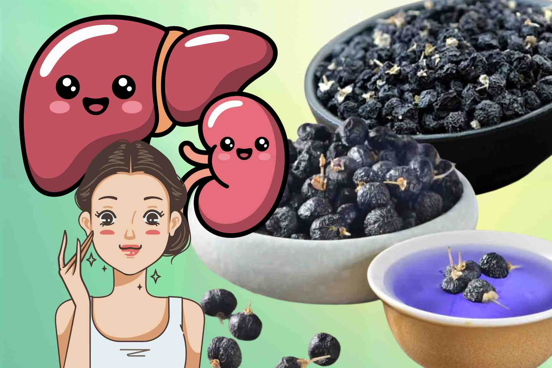 Small black fruit helps detoxify the liver, stabilize blood sugar and prevent aging