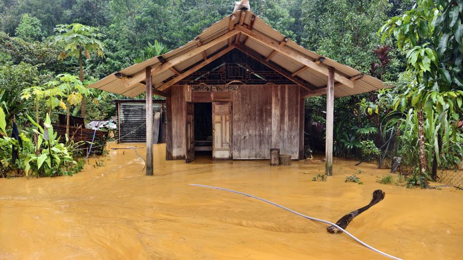 Tinh hinh thiet hai do bao lu tai khu vuc mien nui TP Da Nang rat nghiem trong. Anh: Tran Thi