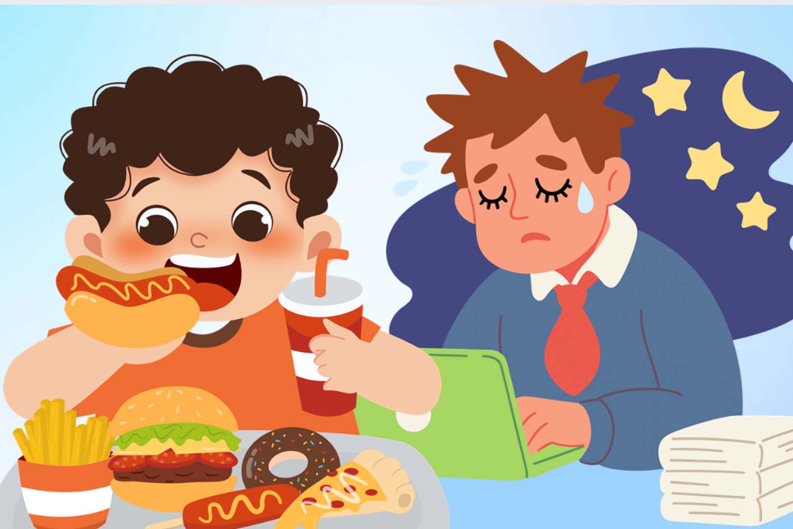 A healthy lifestyle can help protect the body's biological clock and DNA. Graphics: Thien Nhan