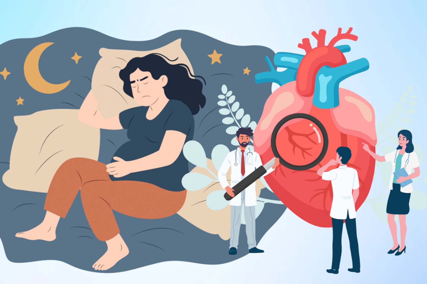 심혈관 건강에 대한 어두운 방에서 자는 것의 이점. 그래픽: 티엔 년