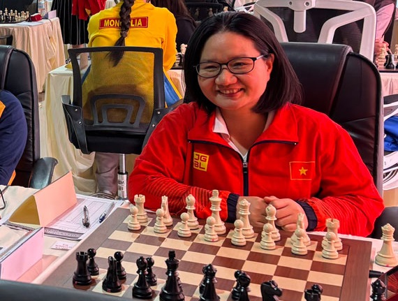 Vietnamese players compete in the 2025 Southeast Asian Chess Tournament. Photo: Vietnam Chess Federation