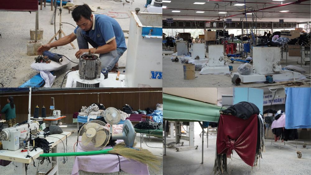 Xi nghiep may Anh sang 7 (xa Nam Phuoc, TP Da Nang) may moc, thiet bi hu hong nang sau dot mua lon keo dai gay lu lut. Anh: Tran Thi