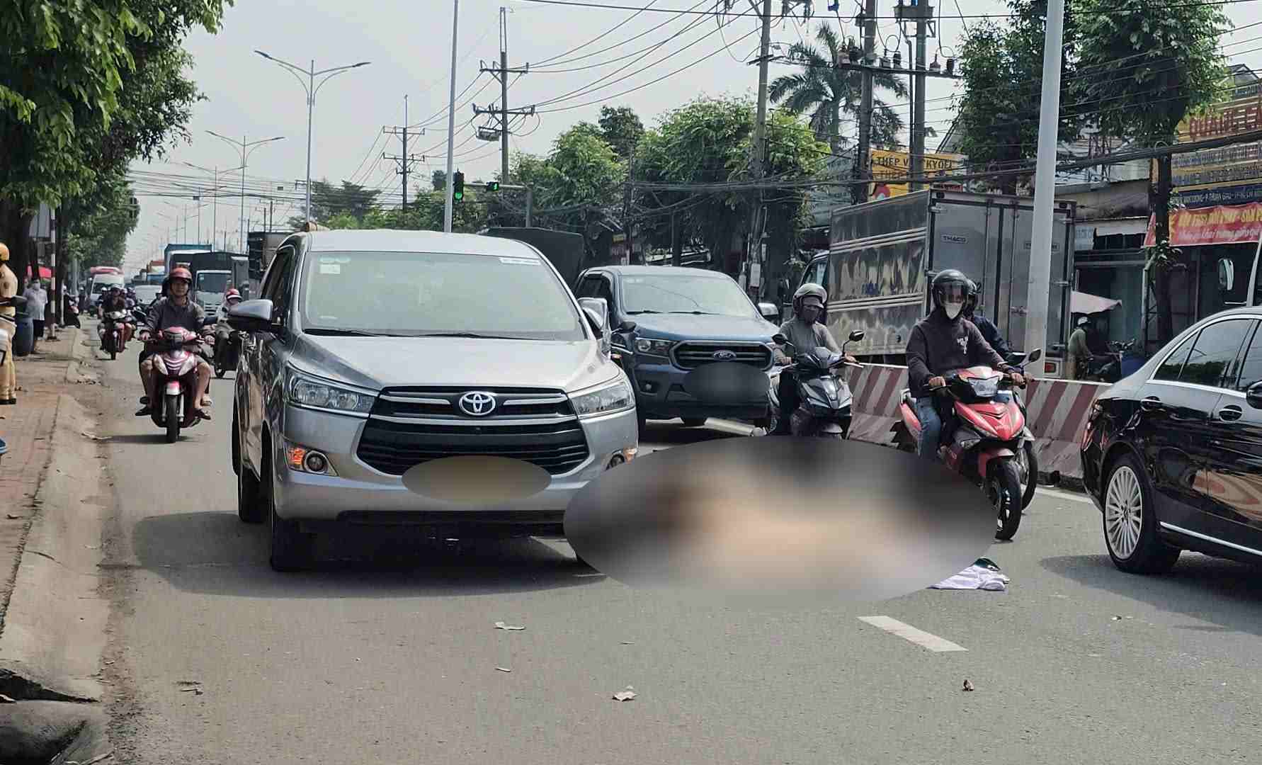 Scene of the accident. Photo: Dinh Trong