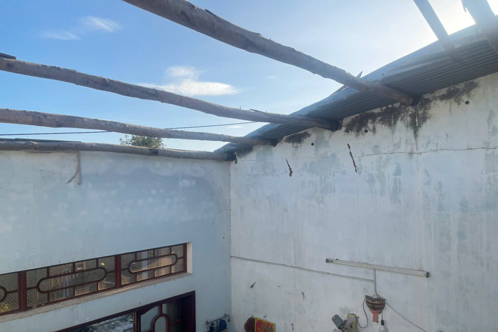 Mai nha chi Le gan nhu hu hong hoan toan. Anh: Hoai Phuong