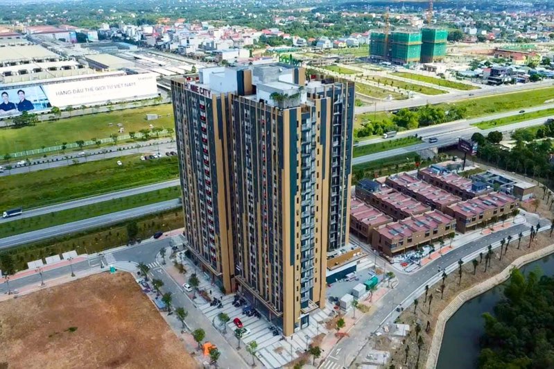 Mot trong nhung du an nha o xa hoi trien khai tai Thai Nguyen. Anh: Nguyen Hoan.