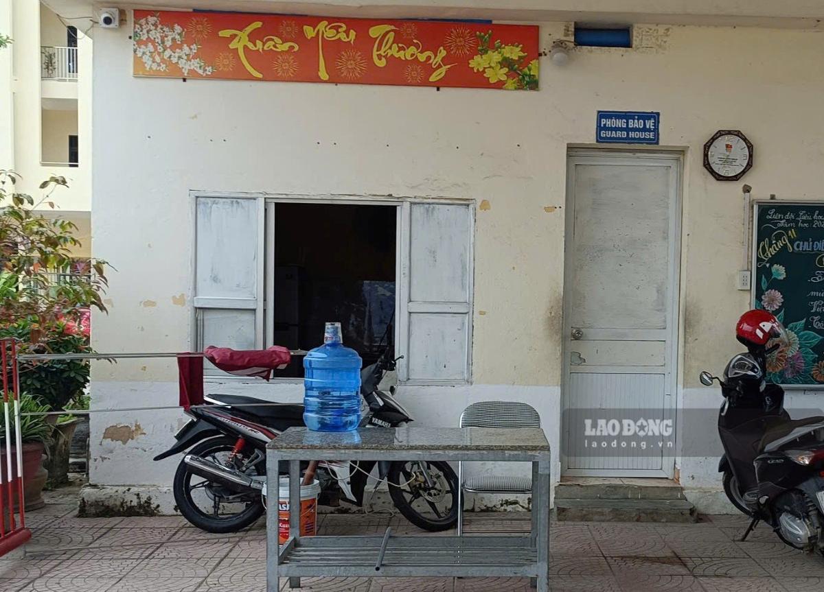 Departement de la securite du batiment de physique Thuy Trièu ville de Hai Phong lieu de l'incident. Photo : Mai Dung