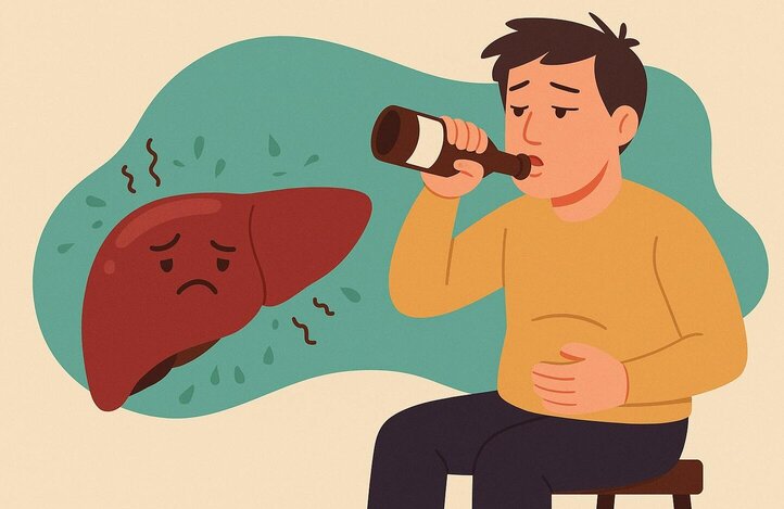liver detoxification: Quitting alcohol is the key to reviving liver leaves. Graphics: Huong Giang
