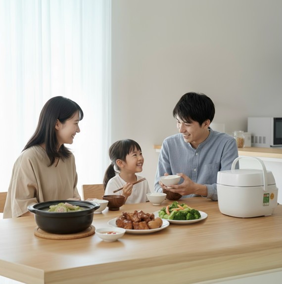  Dua cong nghe dinh chuan tinh hoa ve ngay gian bep nha. Anh: Toshiba