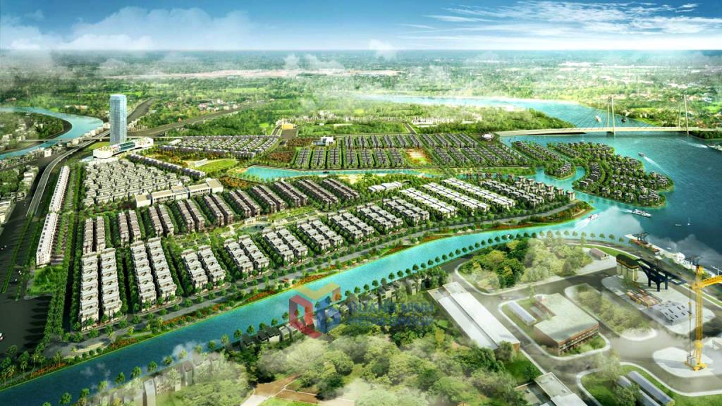 クアンニン省、ハロンザン都市複合施設の一部エリアの斜視図.