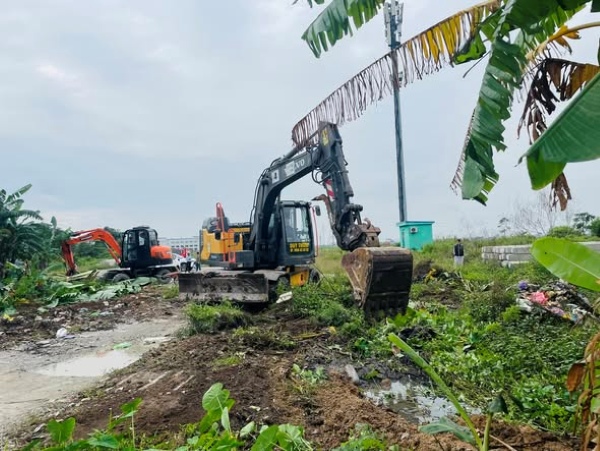 The An Phong project is about to hand over the site to serve the An Duong Industrial Park project, Hai Phong. Photo: An Phong Tourism Portal