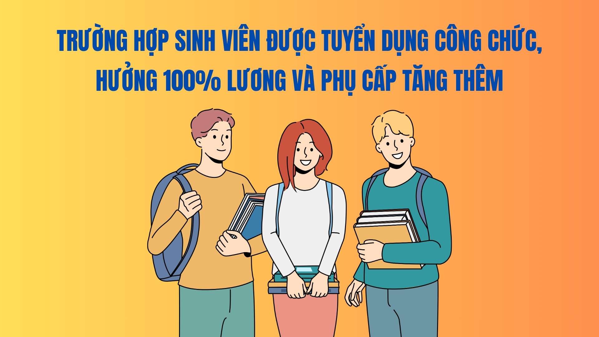 En caso de que los estudiantes sean contratados como funcionarios publicos recibiran el 100% del salario y los subsidios adicionales