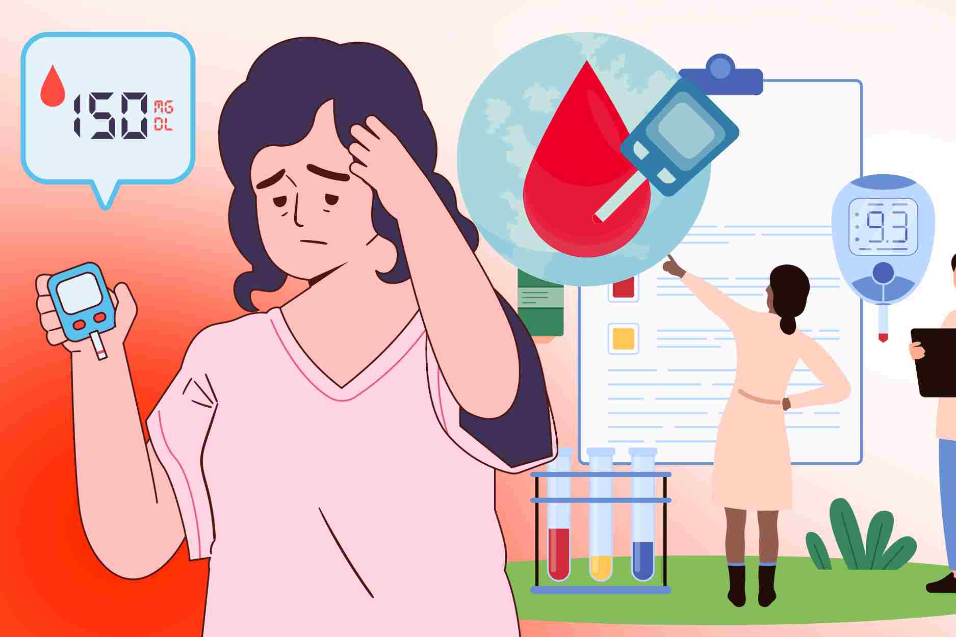 Family members have diabetes, you need to immediately control these 4 factors to protect your health