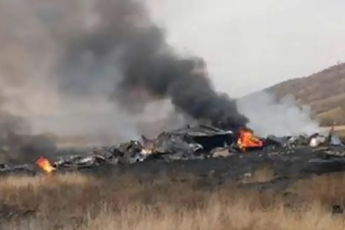 Scene of the crash of a Turkish C-130 transport aircraft. Photo: Turkish Air Force/AnewZ