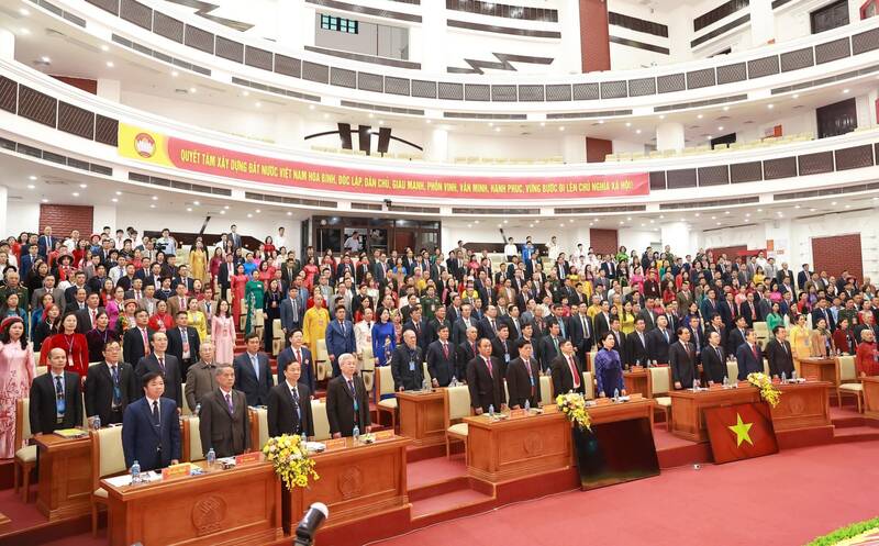 I Congreso de Representantes del Frente de la Patria de Vietnam en la provincia de Thai Nguyen. Foto: Thu Hue