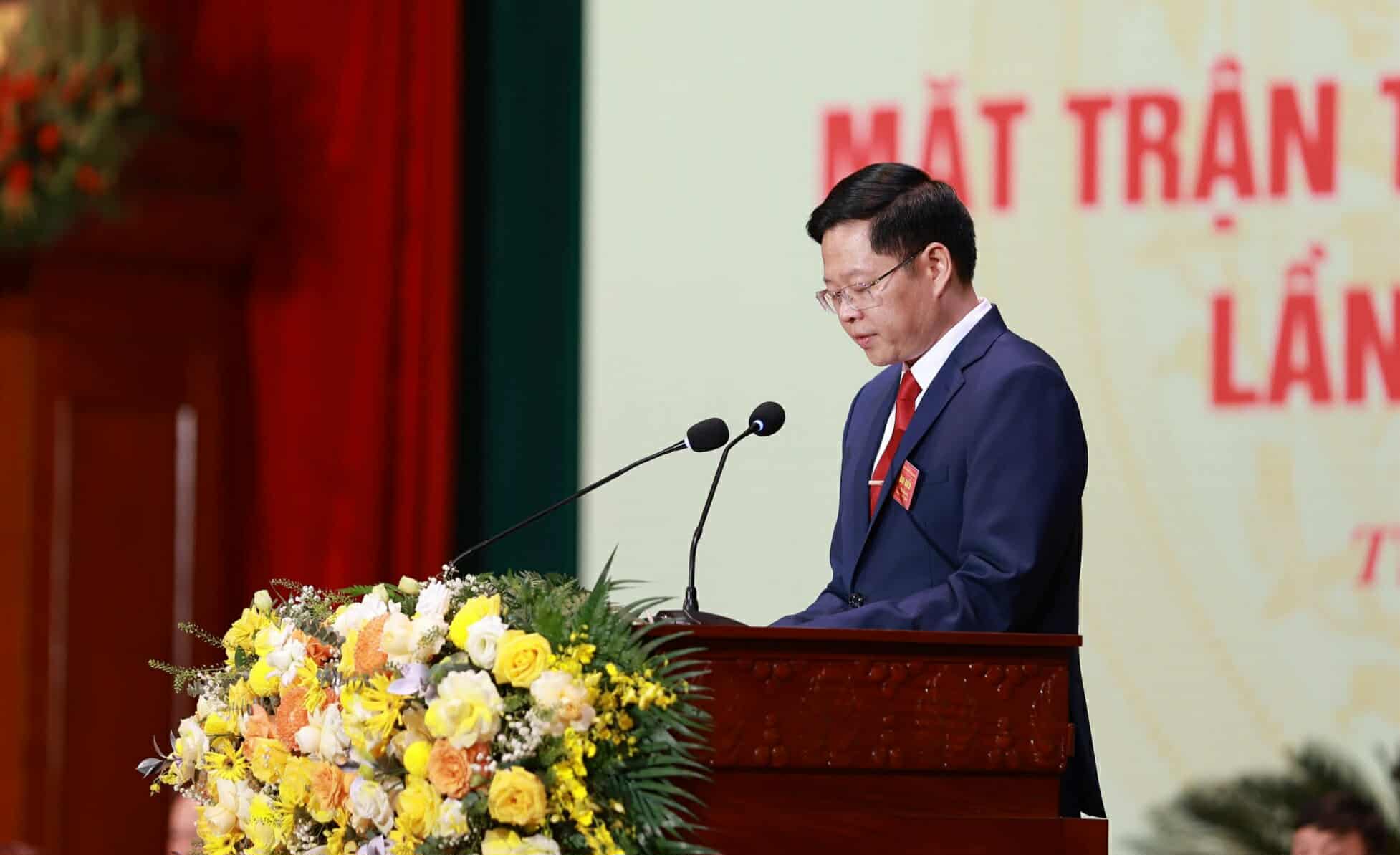 Ong Dinh Quang Tuyen - Chu tich Uy ban MTTQ Viet Nam tinh Thai Nguyen. Anh: Thu Hue