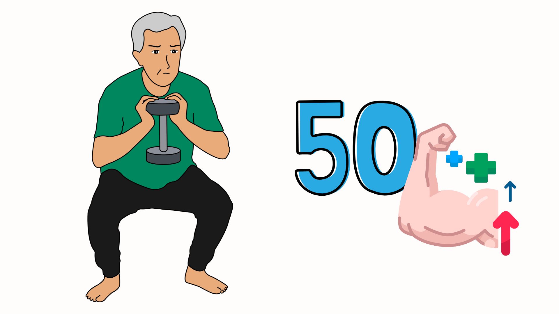 Squat is an exercise that men should do every day to increase strength after age 50. Graphics: Thanh Thanh