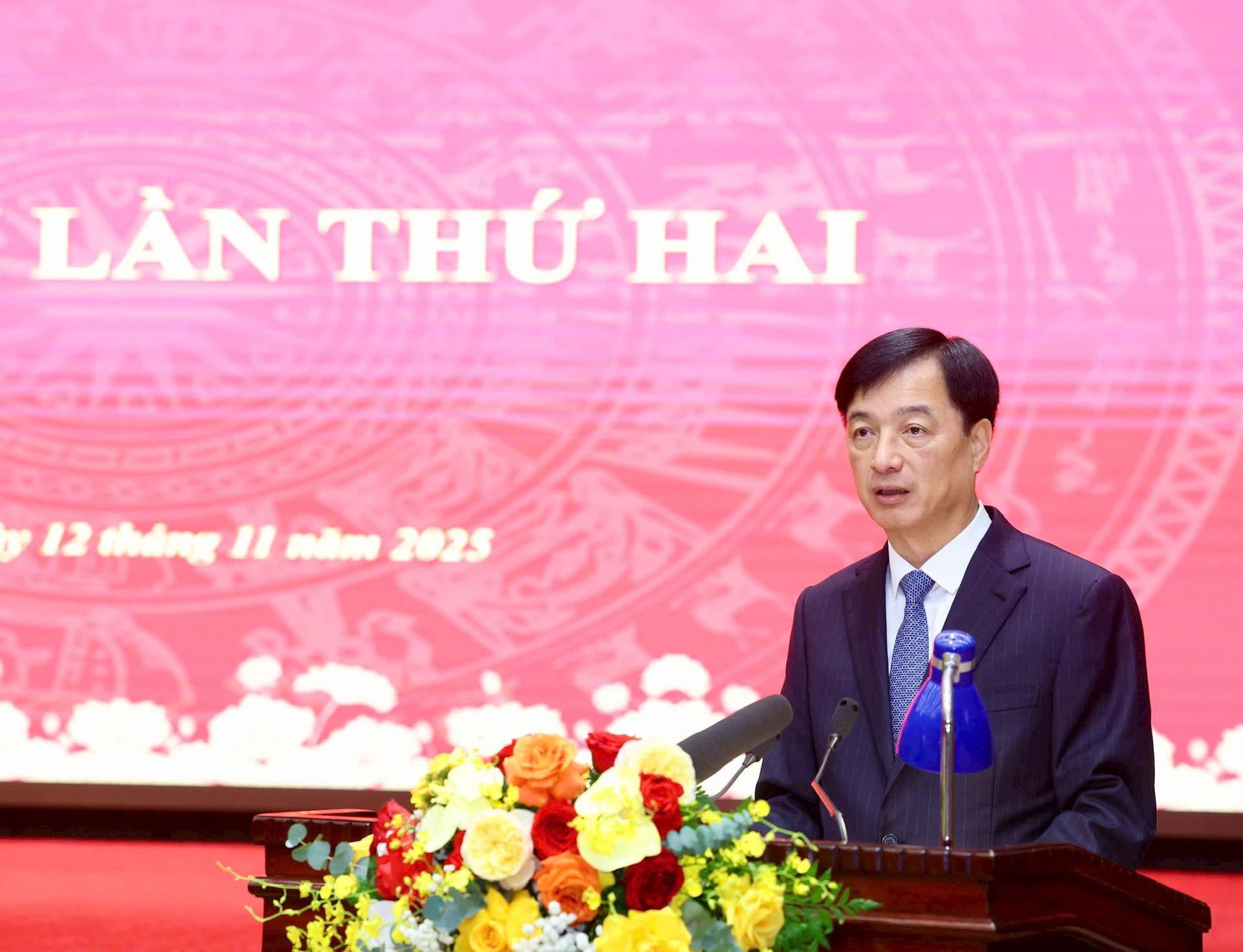 Bi thu Thanh uy Ha Noi Nguyen Duy Ngoc phat bieu khai mac hoi nghi. Anh: Viet Thanh