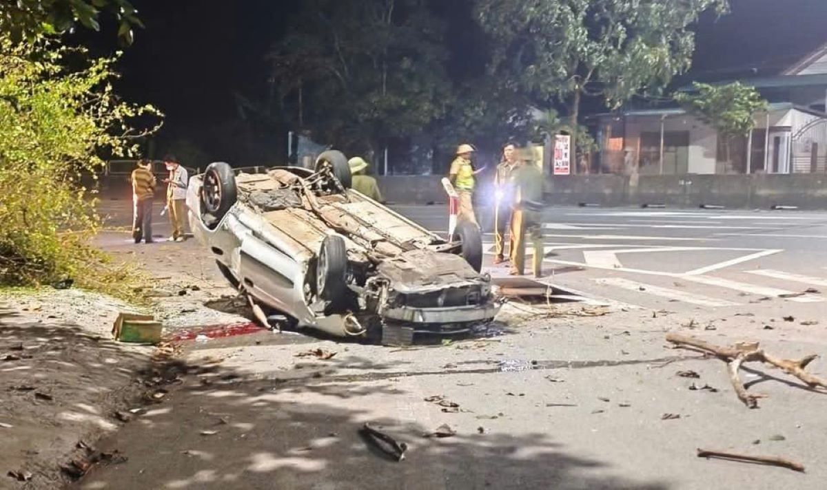 Scene of the accident. Photo: Thien Tin