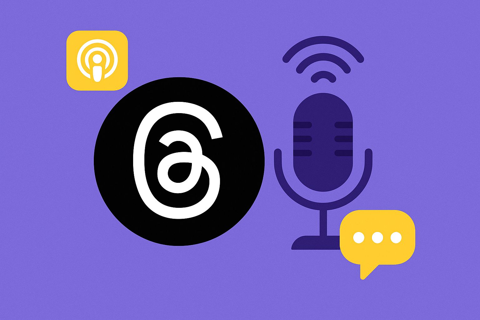 Threads nham toi nguoi lam podcast voi loat tinh nang moi. Do hoa: Hao Thien