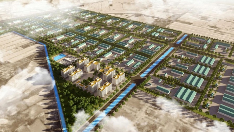 Perspective of Tan Truong Industrial Park expansion, Hai Phong City. Photo: Exposure of the case