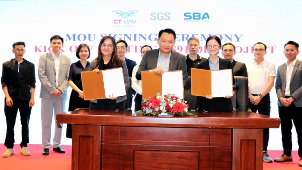 Le ky ket giua CT UAV va SGS, SBA trien khai xay dung tieu chuan AS9100D, ISO 9001 