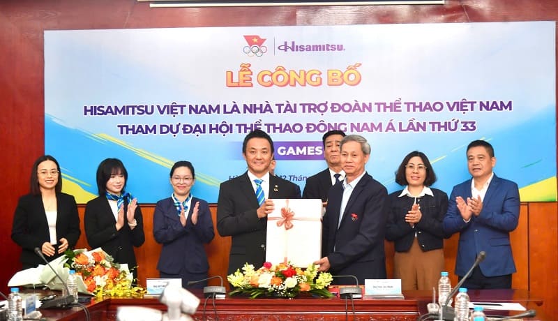 ベトナムのスポーツ代表団は、SEA Games 33の準備過程で最初のスポンサーを獲得しました。写真: ベトナムスポーツ省