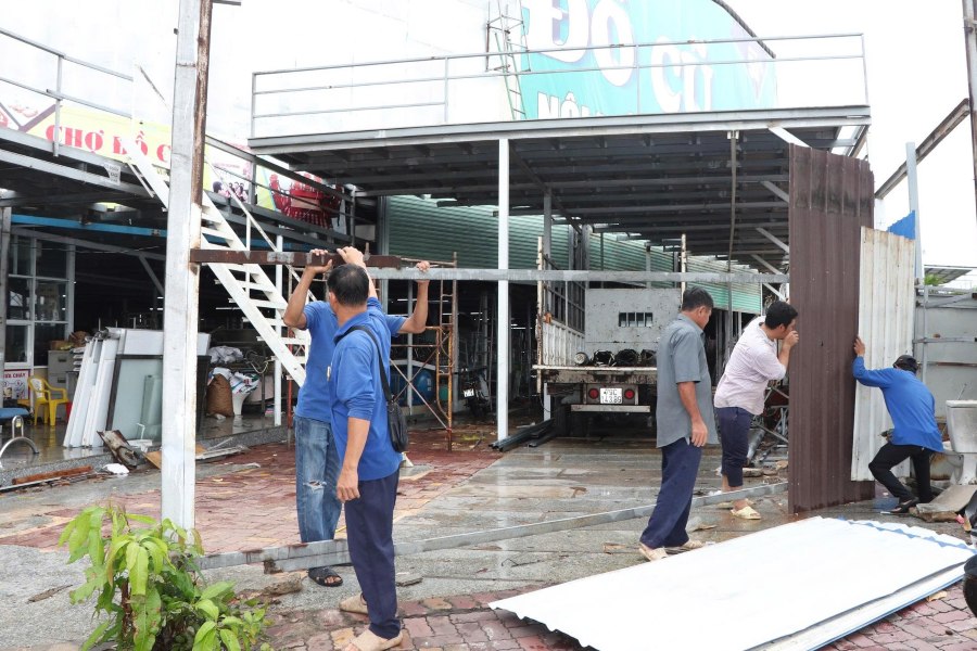 Phuoc Thang Ward (HCMC) organizes enforcement to reclaim land to implement key traffic projects. Photo: Thanh An