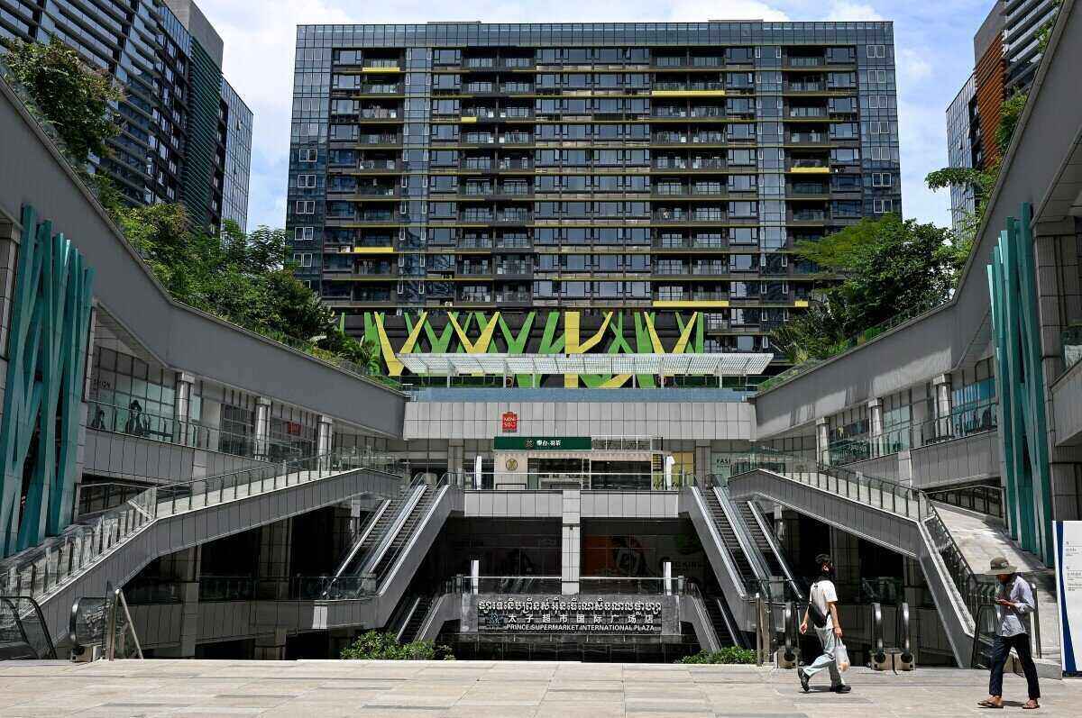 Prince International Plaza in Phnom Penh, Cambodia, a facility of Chen Zhi Prince Group. Photo: AFP