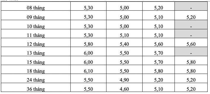 Bieu lai suat tiet kiem online cua HDBank. Anh: HDBank  