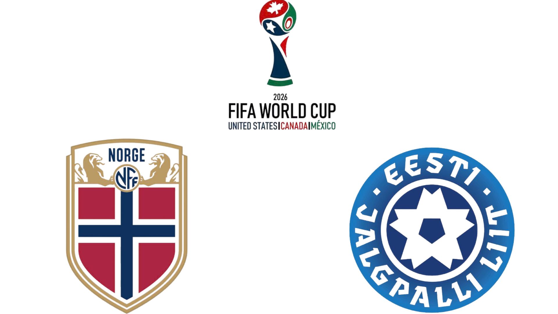 노르웨이 2026 월드컵 예선에서 에스토니아와 맞대결. 그래픽: 반 안