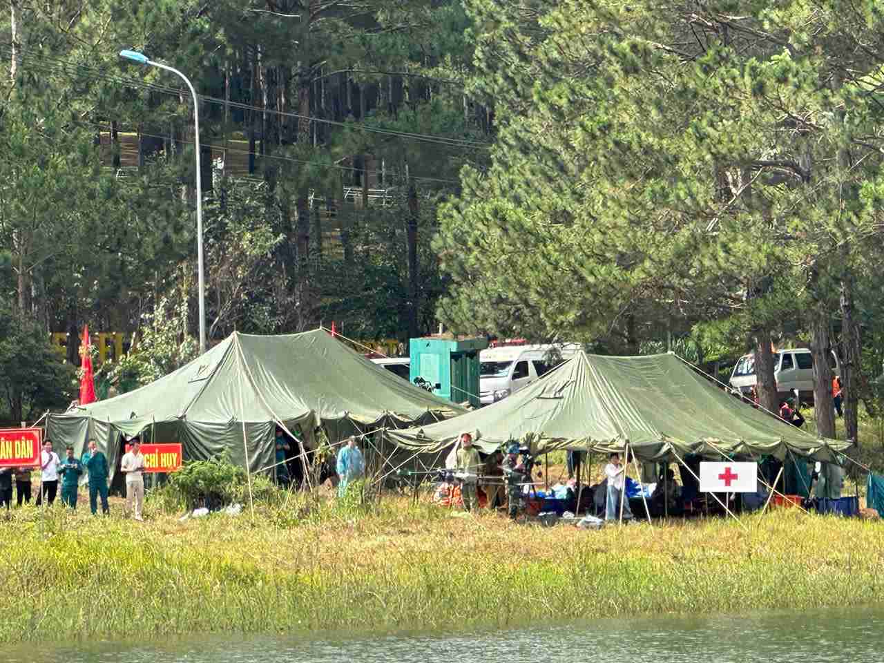 Cac luc luong tham gia dien tap. Anh: Phuc Khanh