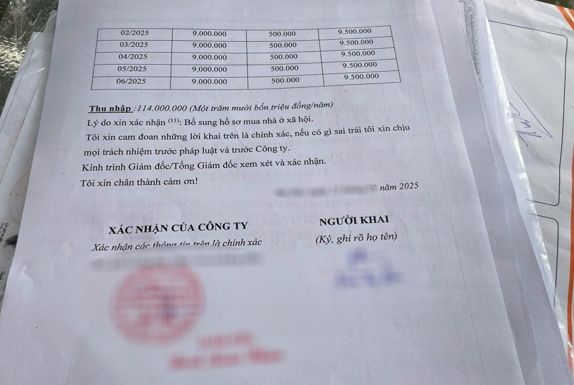 Co doanh nghiep e ngai cap xac nhan thu nhap cho nguoi lao dong. Anh: Dinh Trong