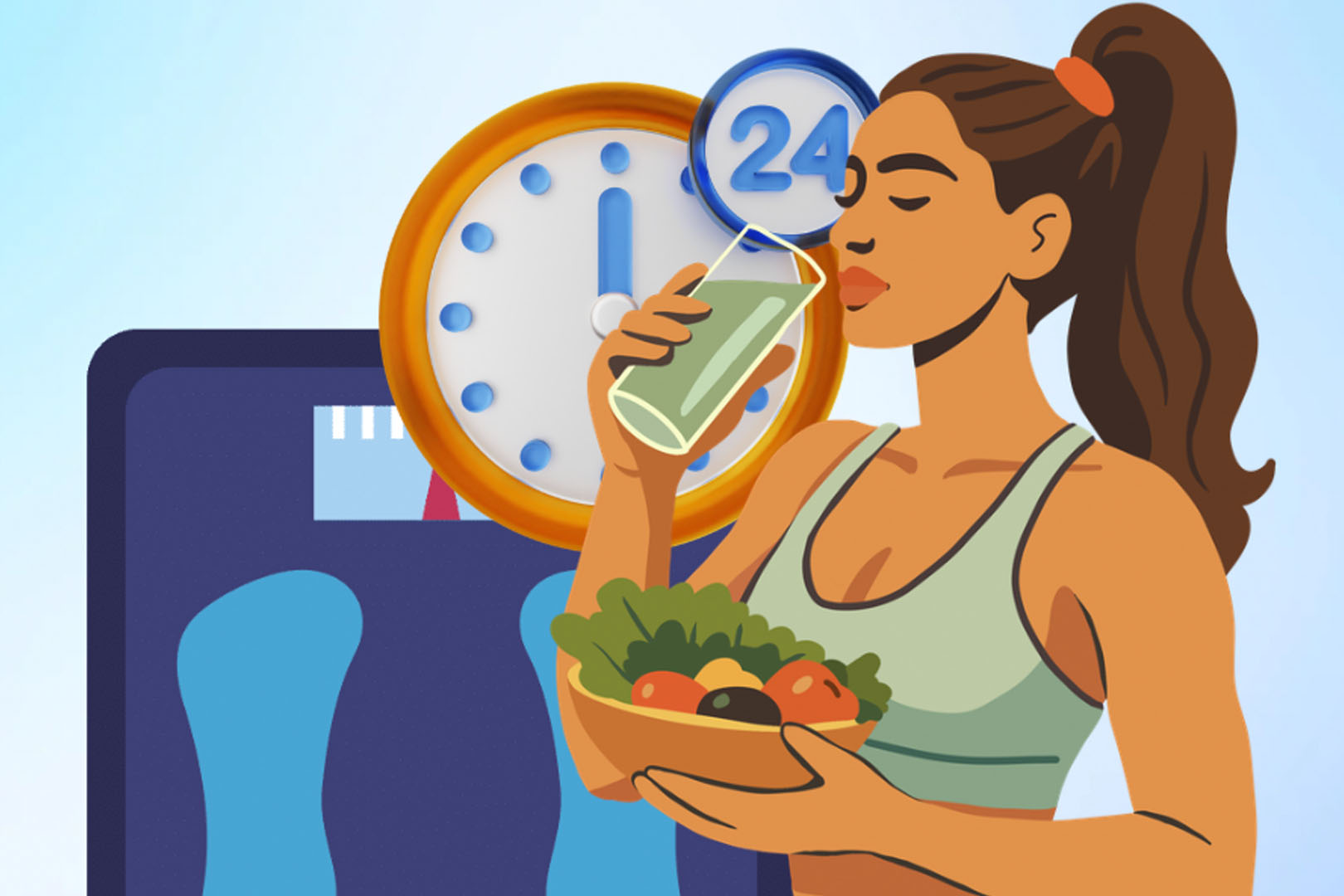 24-hour fasting and things to know before losing weight. Graphics: Thien Nhan