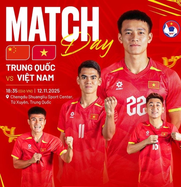 U22 Viet Nam gap U22 Trung Quoc tai Panda Cup 2025. Anh: VFF