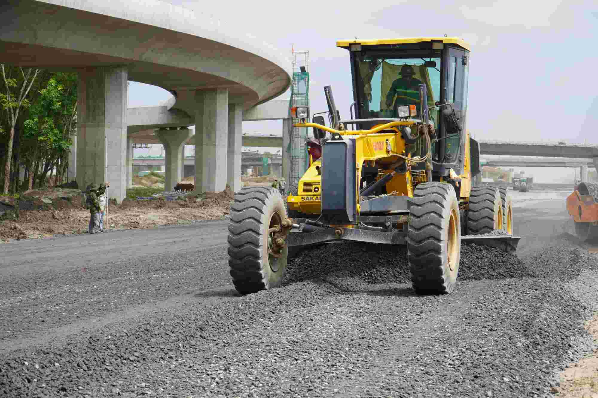 Bien Hoa - Vung Tau 고속도로 2단계 프로젝트 시공 현장. 사진: Ha Anh Chien