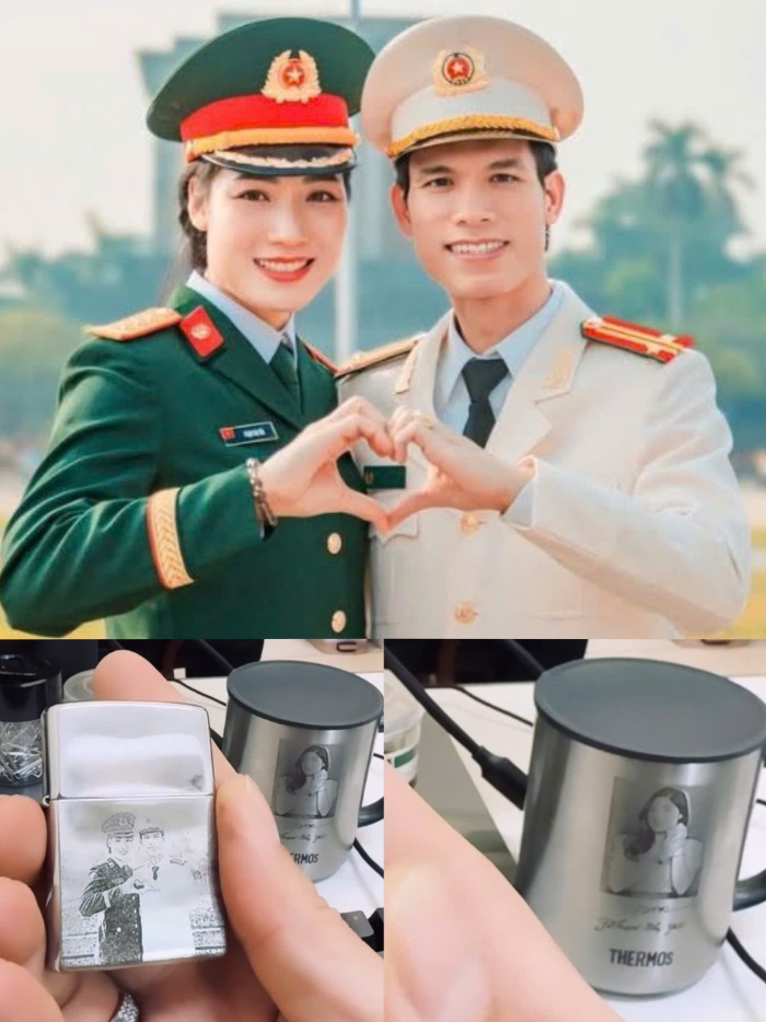 Hinh anh duoc ong xa cua Pham Thi Yen khac tren nhung do vat dung hang ngay. Anh: Nhan vat cung cap