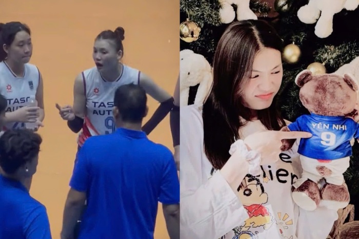 Yen Nhi chia se lai khoanh khac khi thi dau tai giai bong chuyen hang A toan quoc nam 2025. Anh: Nhan vat cung cap