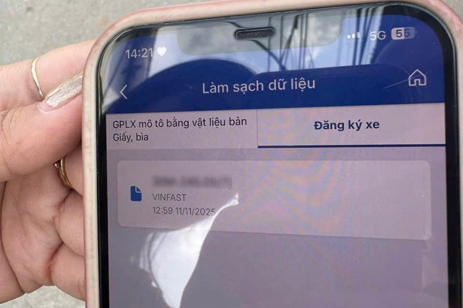 Ket qua khai bao duoc thuc hien tren ung dung iHanoi. Anh: Cong an Ha Noi