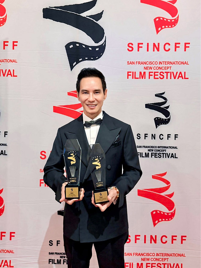 Dao dien Ly Hai nhan tin vui. Anh: Nghe si cung cap