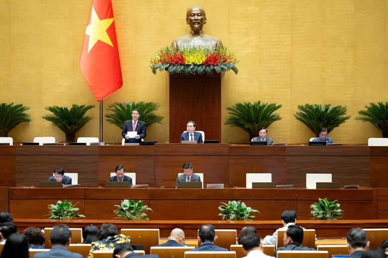 Morning session of the National Assembly on November 13. Photo: Quochoi.vn