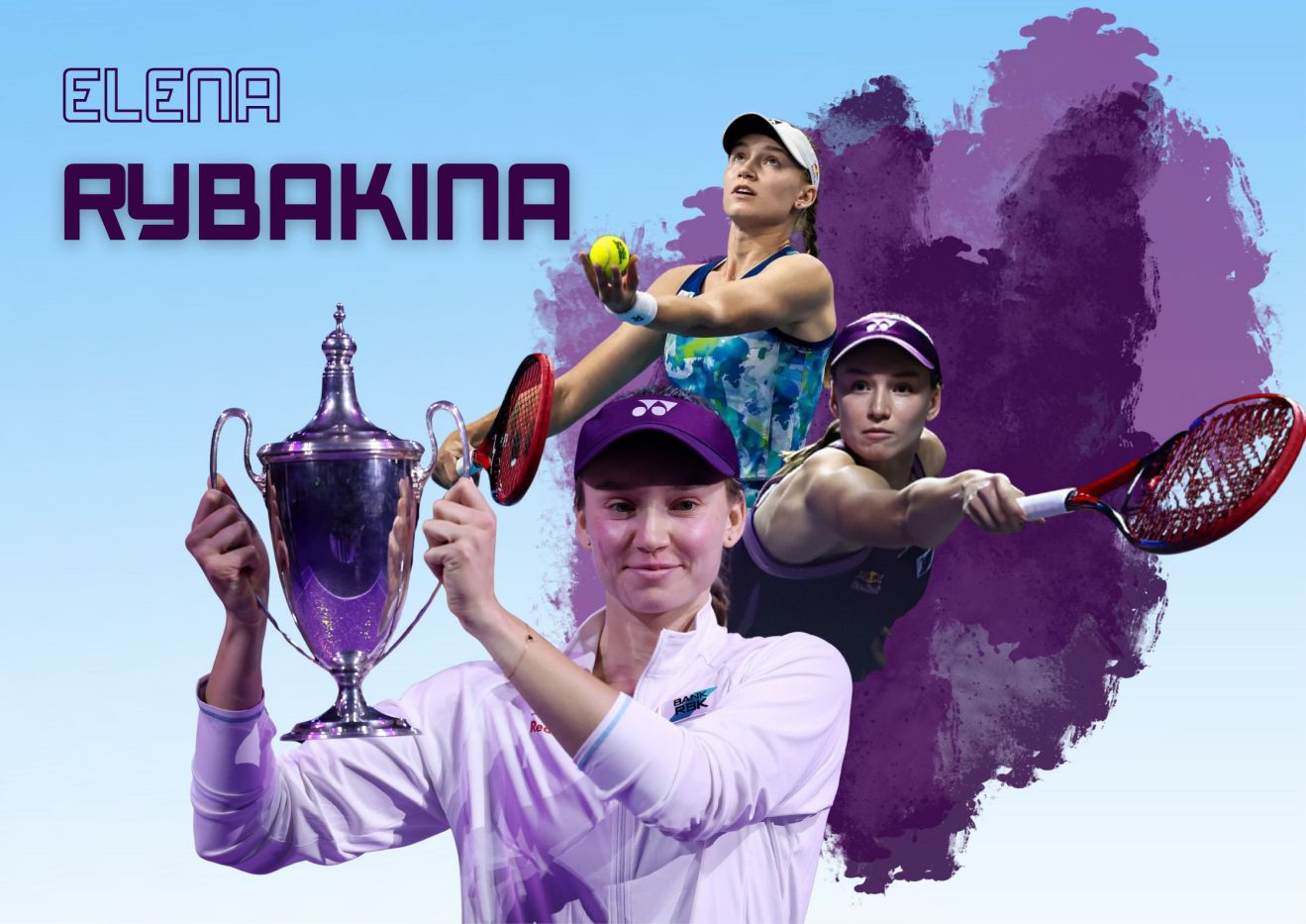 Elena Rybakina attracted attention for his calmness. Graphics: Le Vinh