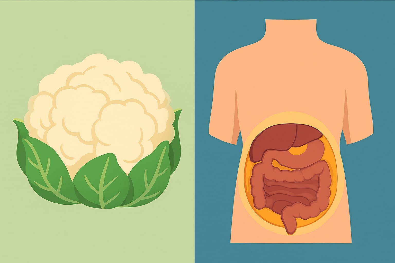White cauliflower - the natural "pot" that protects health and reduces visceral fat. Graphics: Huong Giang