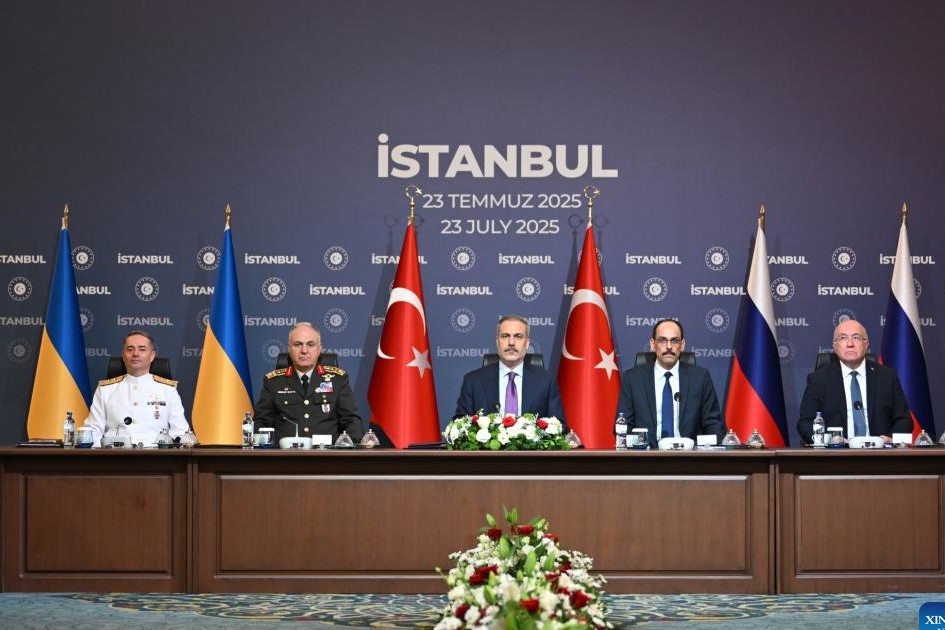 The third round of peace talks between Russia and Ukraine in Istanbul, Turkey, on July 23, 2025. Photo: Xinhua