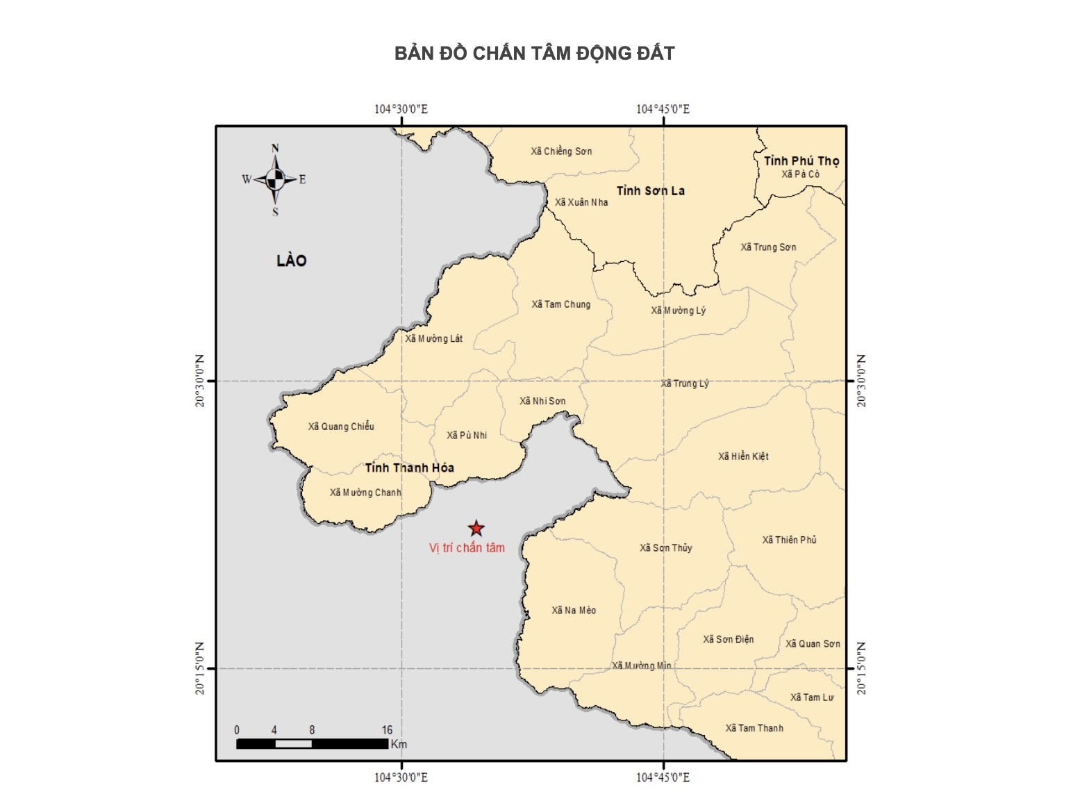 Ban do chan tam dong dat. ANH: IES